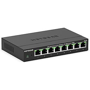 $109.99* | NETGEAR 8-Port 2.5G Multi-Gigabit Ethernet Unmanaged Network Switch at Amazon